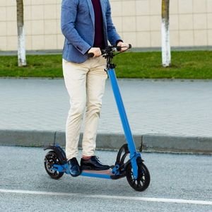 Soozier Teens Adult Kick Scooter Folding Adjustable Ride On Toy 8" Big Solid Wheels For 14+