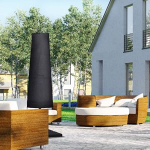 Outsunny Outdoor Large Umbrella Cover Patio Cantilever Banana Parasol Protector Weather Resistant Black | Aosom Canada
