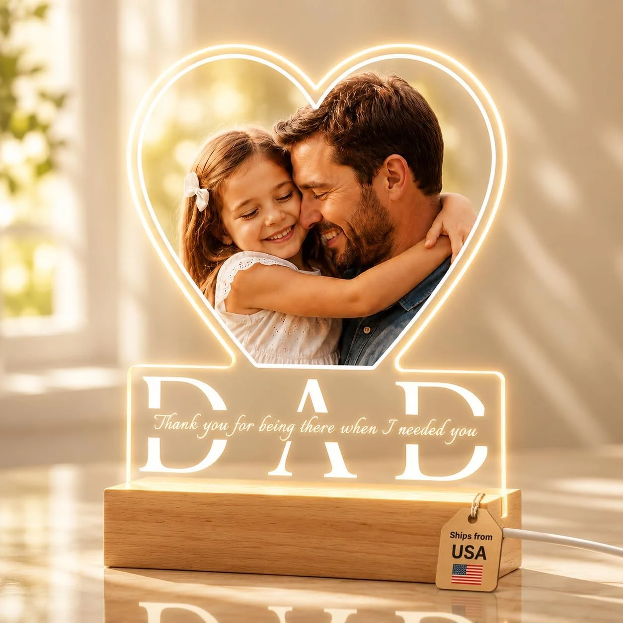 Fathers Day Gift for Dad Personalized Picture Frame – A Heartfelt Keepsake