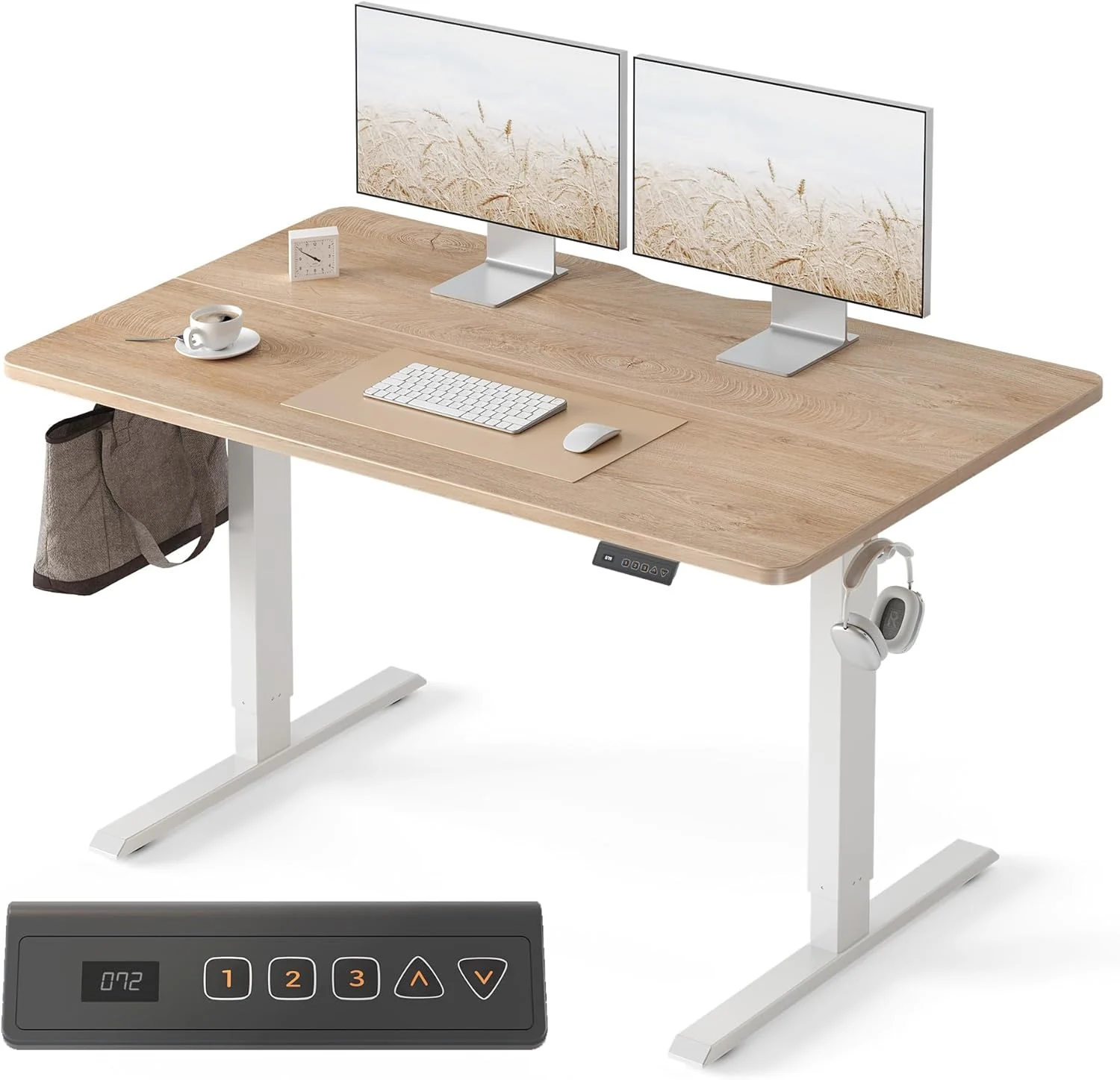 Transform Your Workspace with the FEZIBO Standing Desk 47 x 24 Inch, Height Adjustable Desk with Memory Buttons