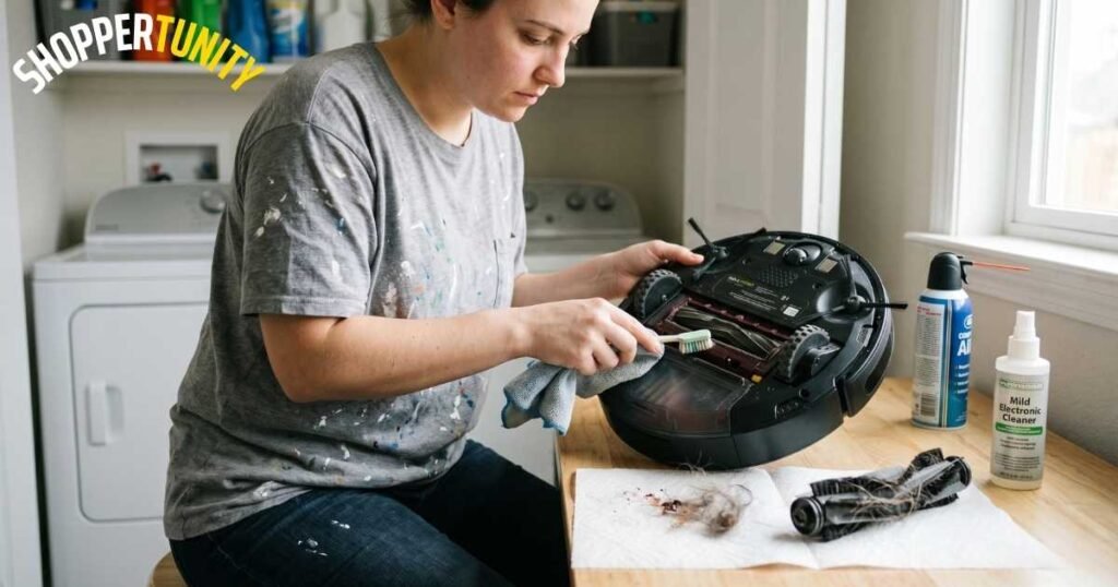 Here’s how to deal with your remote control robot vacuum’s sticky situation—when it’s played bumper cars with something far less glamorous than a dust bunny!