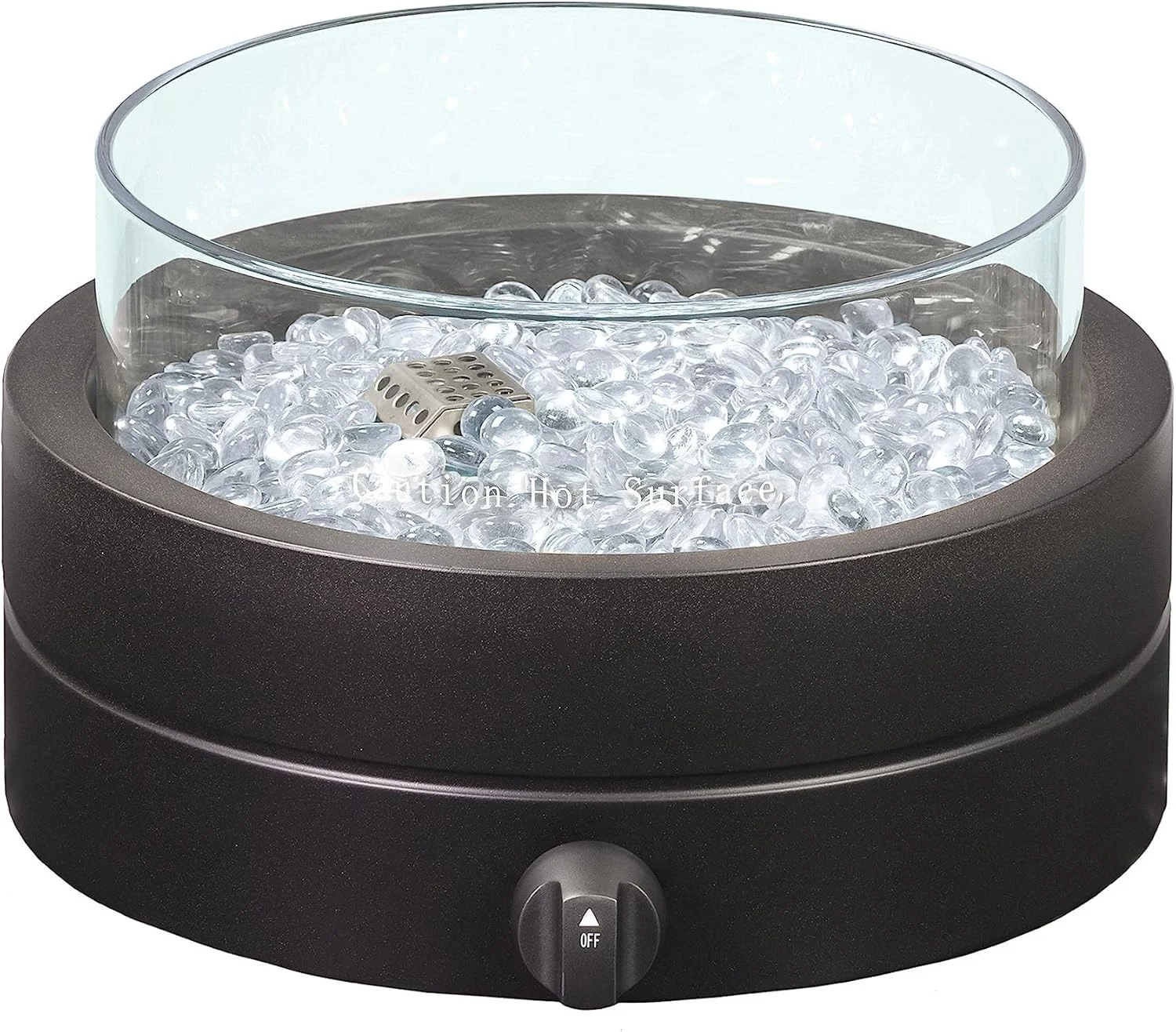 Illuminate Your Outdoors with the Amazon Basics 35.6 cm Round Propane Fire Pit