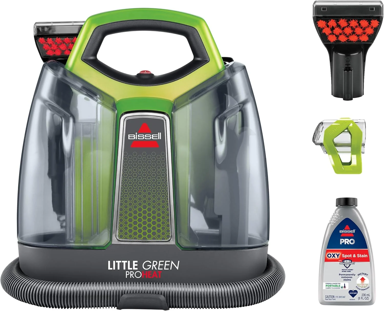 Transform Your Cleaning Routine with the BISSELL Little Green ProHeat Portable Carpet & Upholstery Spot Cleaner