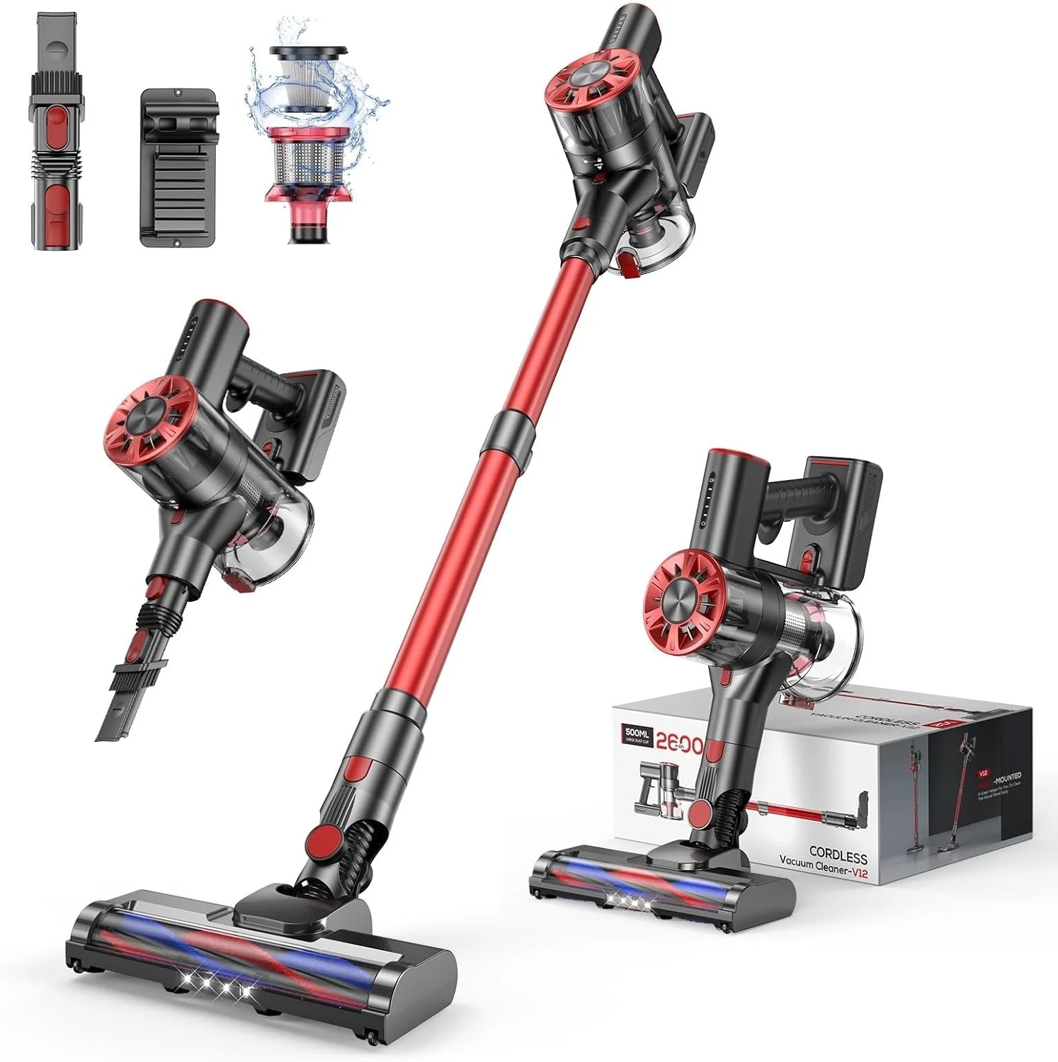 Unleash Cleaning Power with the Cordless Vacuum Cleaner, 80,000PRM Stick Vacuum with 2 Powerful Suction Modes