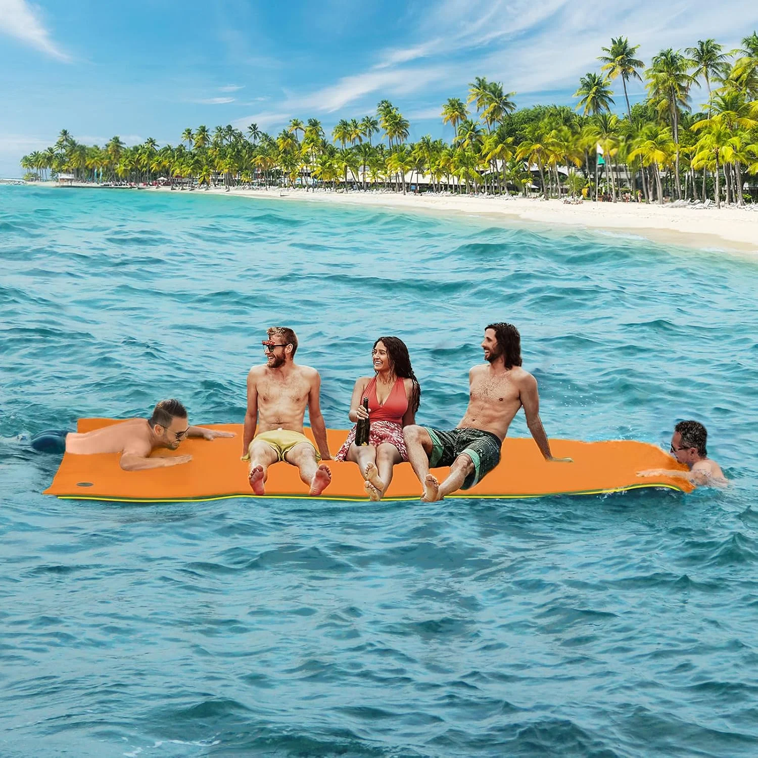Experience Summer Fun with the CTSC Floating Mat – Lily Pad Floating Mat – Water Mat for Lake, Beach, Ocean, Pool