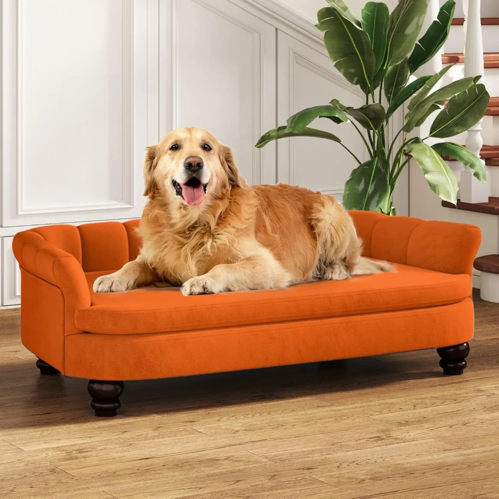 Experience Luxury with the Dog Couch Sofa Bed, Comfortable Pet Sofa for Large and Medium Dogs