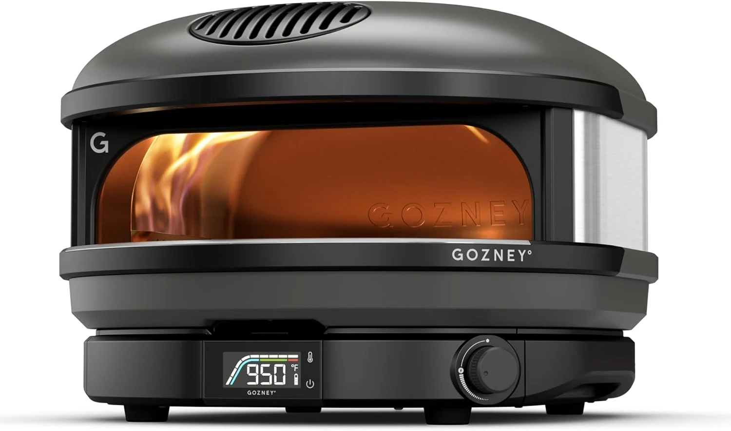 Experience Gourmet Cooking with the Gozney Arc Outdoor Pizza Oven, Propane Gas Pizza Oven, Precision Flame Control, Cooks 14″ Pizza in 60 Seconds, Heats up to 950F – Off Black