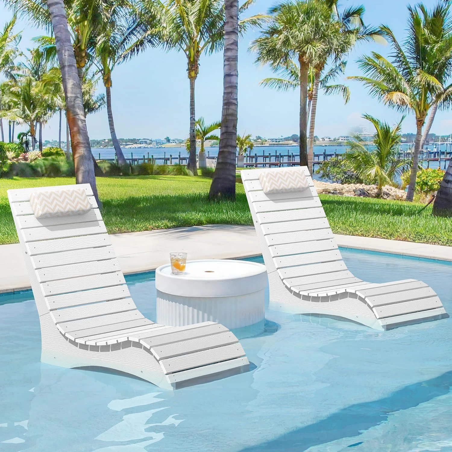 Transform Your Poolside Experience with HDPS Pool Lounge Chairs Set of 2