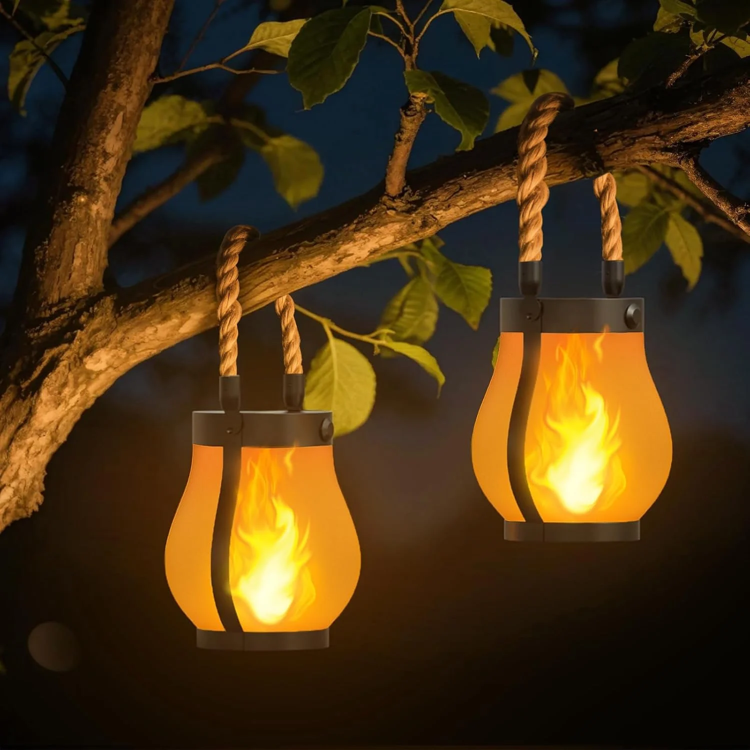 Transform Your Outdoor Space with the Hompavo Gen2 Solar Lanterns Outdoor with Ultra-Real Flame