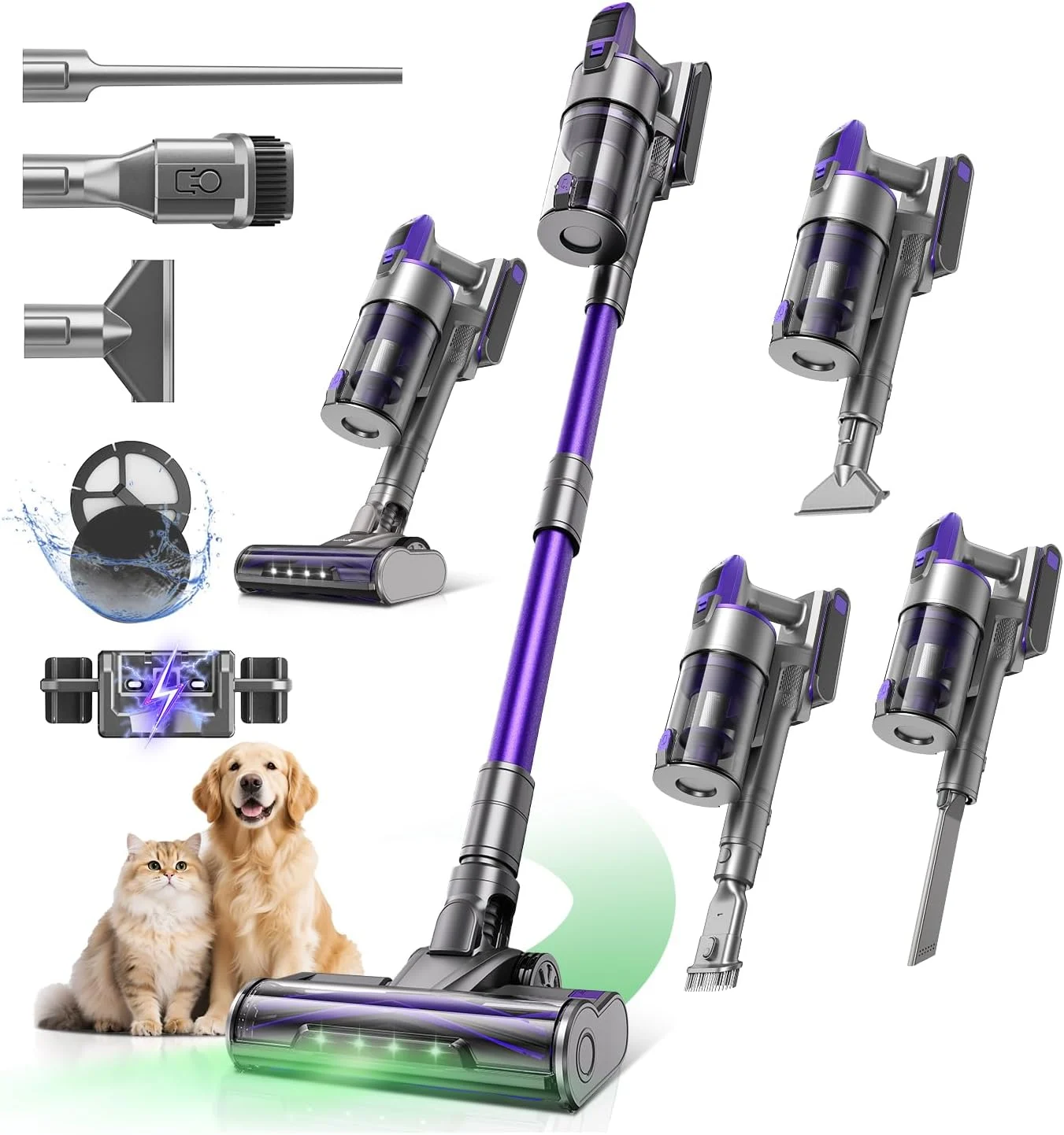 Discover the Power of Clean with the Redroad Cordless Vacuum Cleaner 60,000Pa,70 Min 150,000PRM Vacuum Cleaner