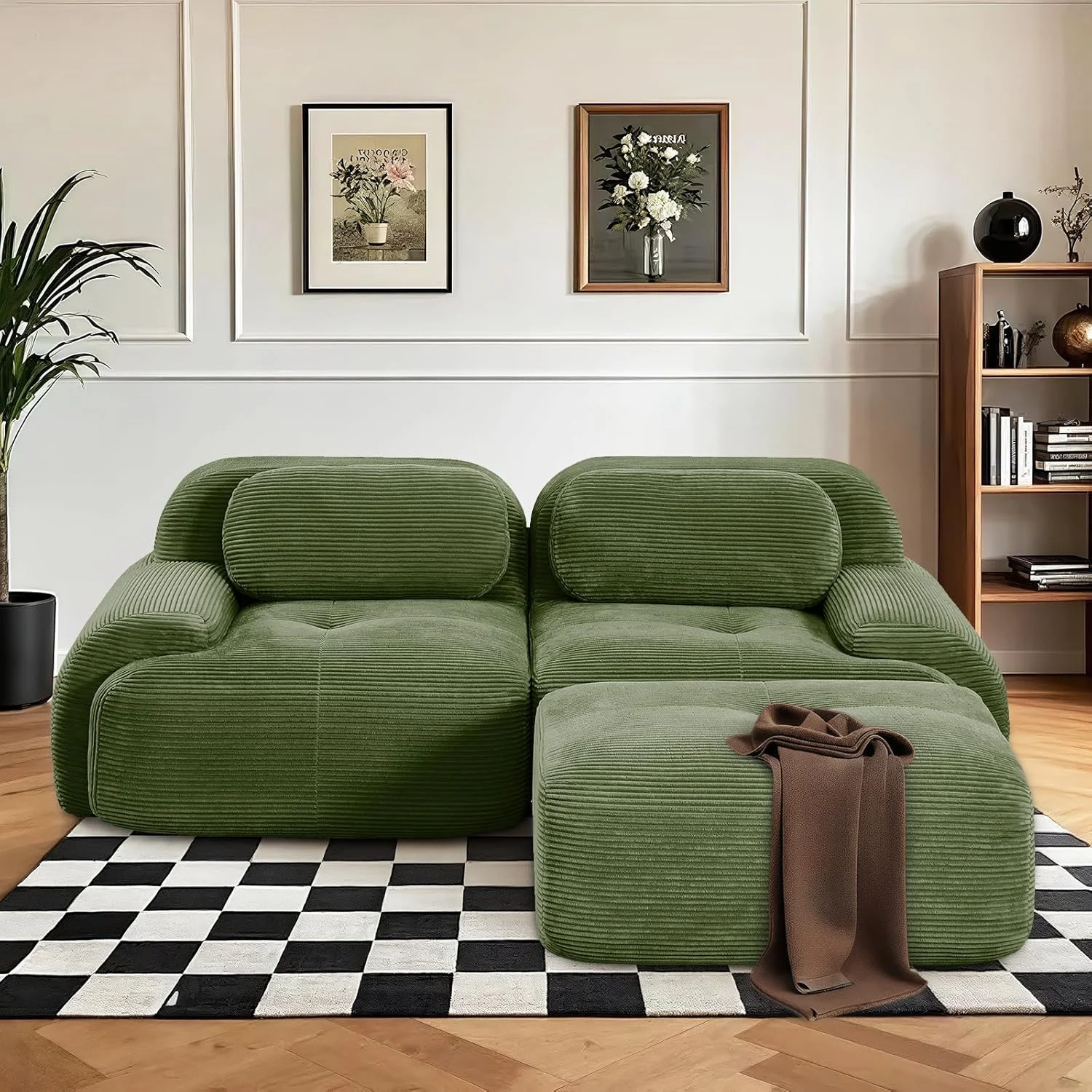 Transform Your Living Space with the SoarFlash 81” Sectional Cloud Boneless Sofa Couches for Living Room