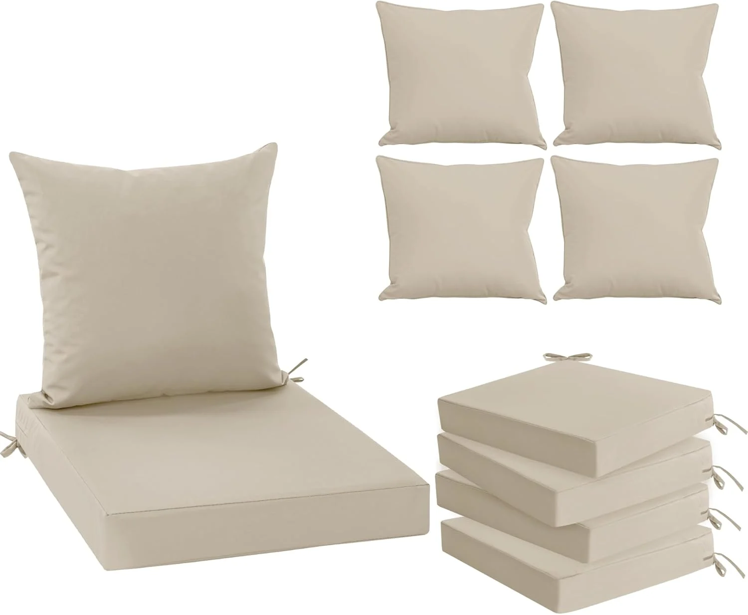 Summsun 4 Pack Outdoor Chair Cushions 24 x 24 inch: Elevate Your Patio Comfort