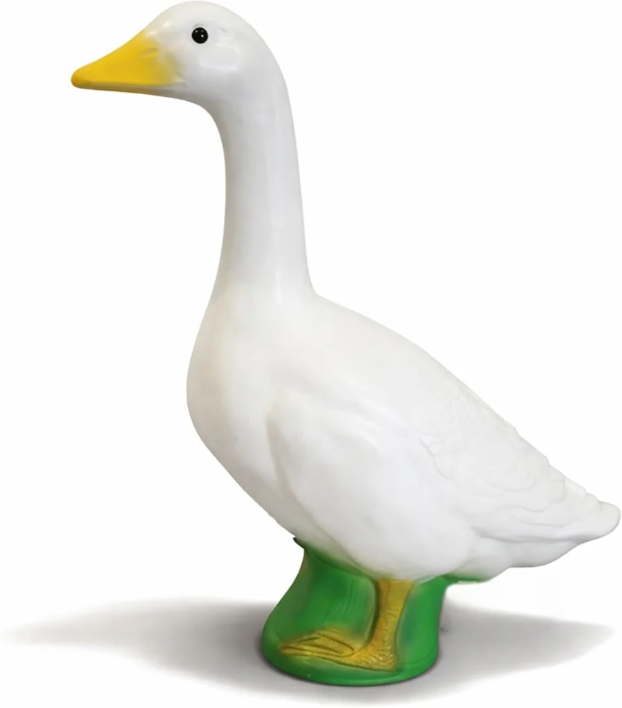 Enhance Your Outdoor Space with the Union Products Goose Outdoor Lawn and Garden Statue, 23″ Tall Animal Figurine for Patio, Balcony, or Front Porch Decor, White